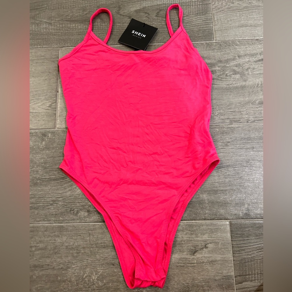 Women’s SHEIN Pink Bodysuit